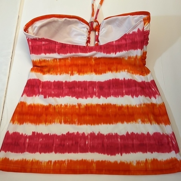 Lauren Ralph Lauren Striped Tankini bathing suit size 8 - Picture 7 of 8